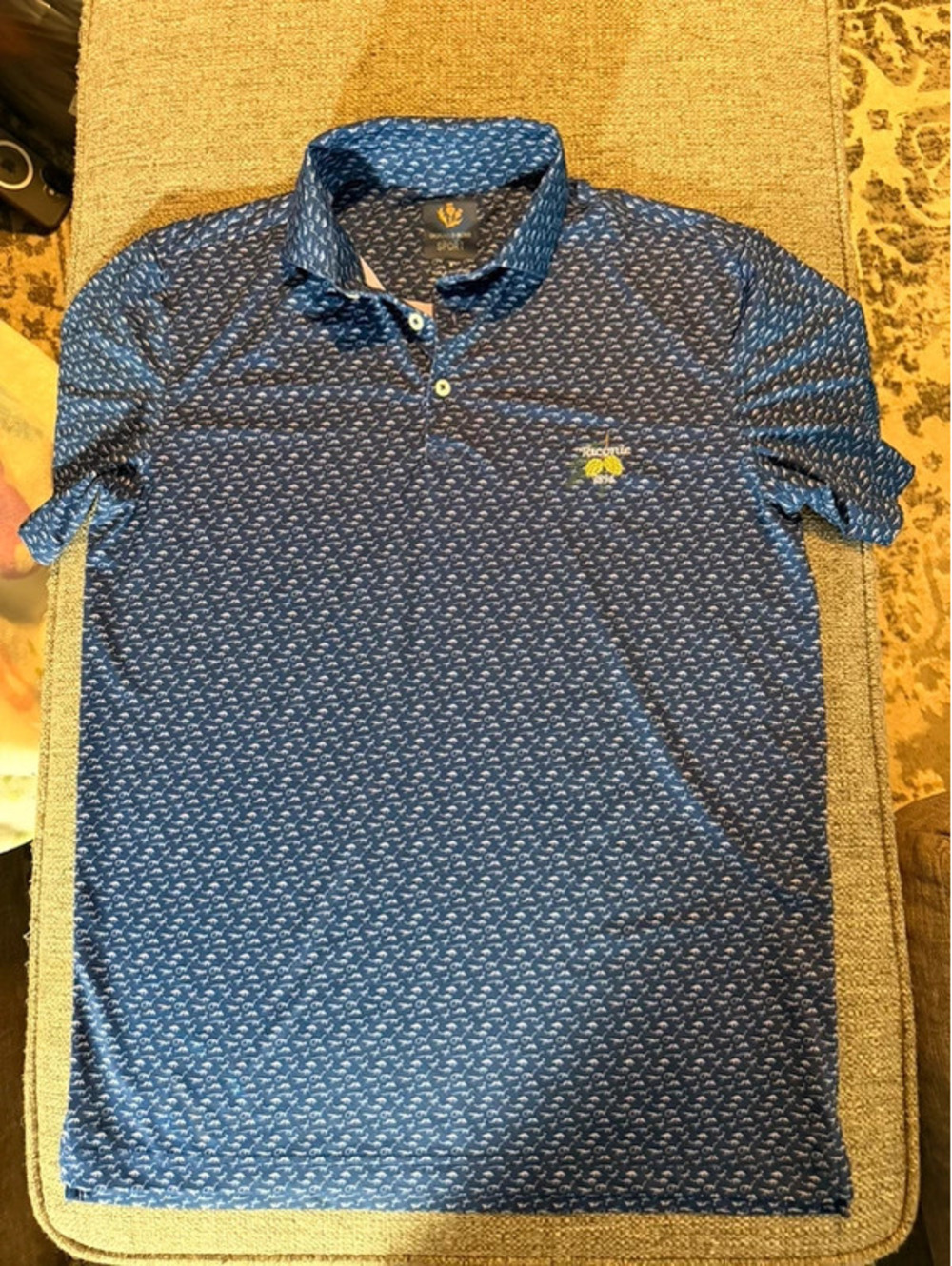Donald Ross Sport Taconic Golf Club 1894 Men’s Small Dinosaur Performance Polo